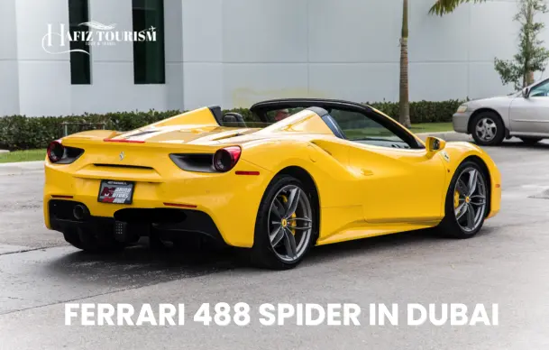 Rent Ferrari 488 Spider in Dubai..