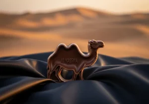 A luxurious Al Nassma chocolate camel, the ultimate taste of Arabia.
