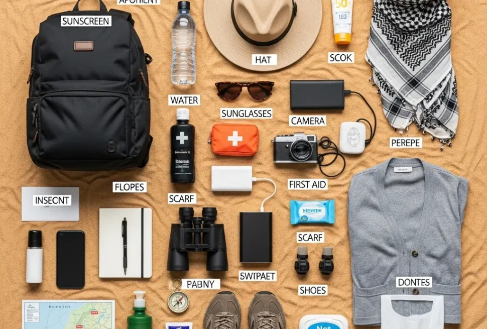 Desert Safari Dubai Packing Checklist: 10 Essential Items for Your Trip