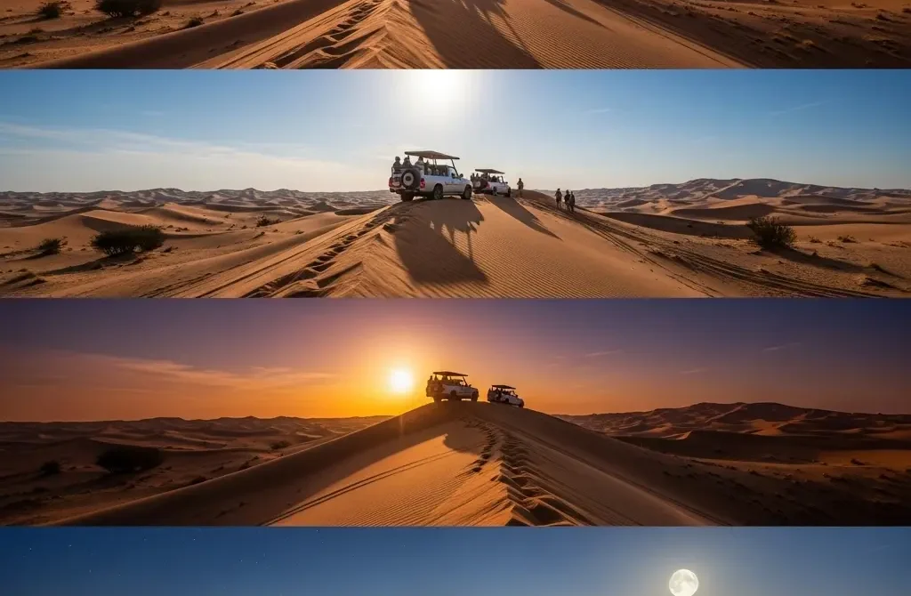 Desert Safari From Sunrise to Moonrise 24 Hours of Magic